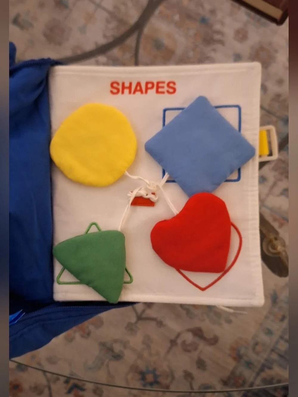 Blue Kids Quiet Book with Colorful Gears